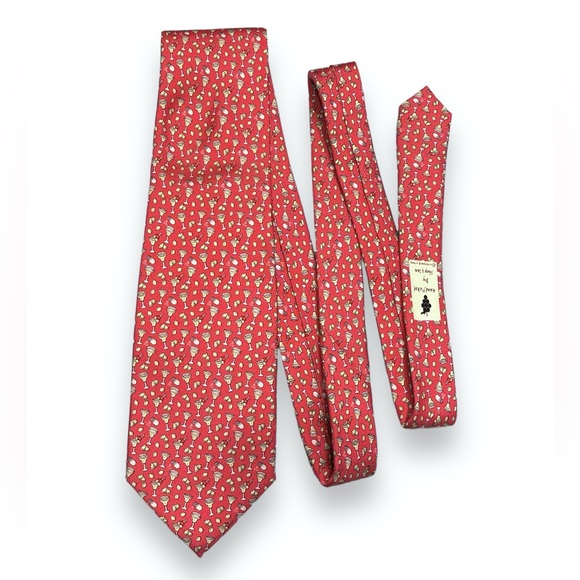 VINEYARD VINES 100% Silk Printed Tie Margaritas Limes  & Salt - Picture 2 of 5